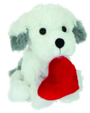 White & Gray Dog with Heart Custom product
