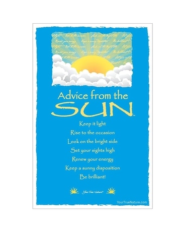 Advise From The Sun Custom product