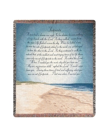Footprints Tapestry Custom product