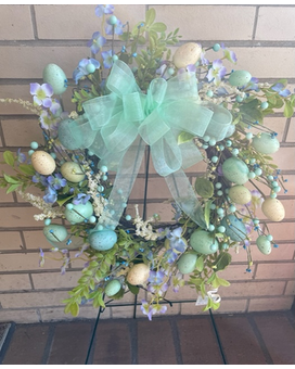 Egg Wreath Flower Arrangement