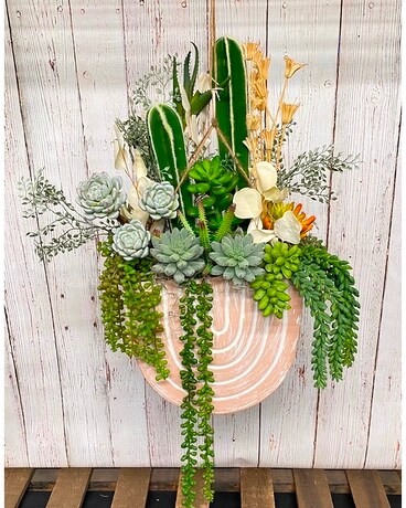 Faux Succulent Garden #50 Flower Arrangement