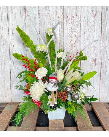 Jolly Holiday Flower Arrangement