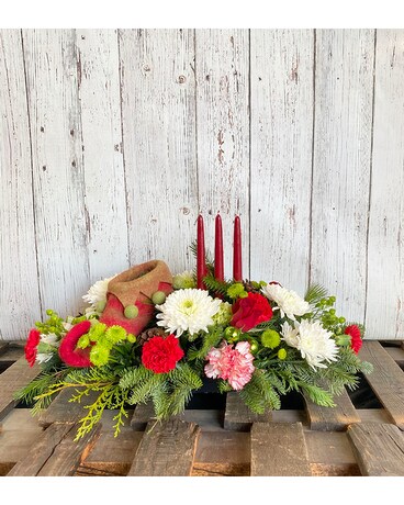 Santa's Helper Flower Arrangement