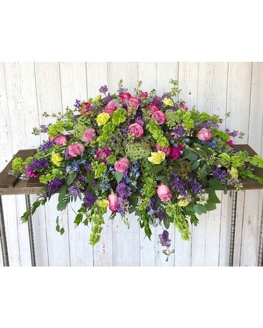 Lavender and Bells Flower Arrangement
