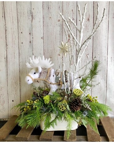 Magnificent Moose Flower Arrangement
