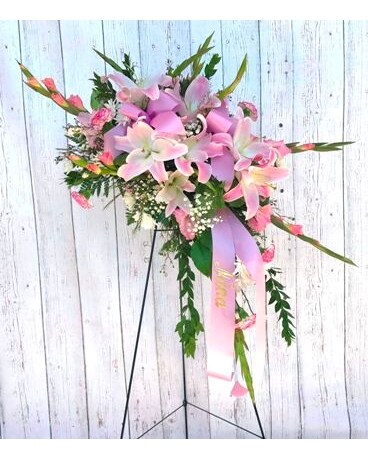 Stargazer Crescent Sympathy Arrangement
