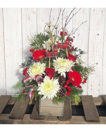 Rustic Reindeer Flower Arrangement