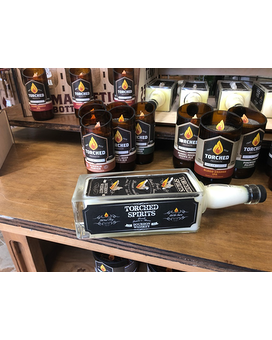 Torched Spirits Bottle - 3 wick candle Gifts