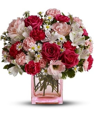 Teleflora's Pink Dawn Bouquet - Deluxe Flower Arrangement