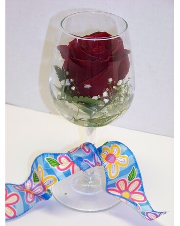 WINE DOWN Flower Arrangement