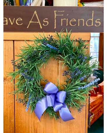 LAVENDER WREATH Flower Arrangement