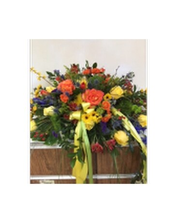 Vibrant Casket Spray
