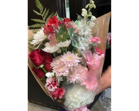 Seasonal Wrapped Cut Bouquet - Designers Choice Bouquet