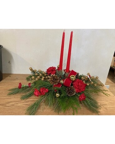 Trites All is Bright Flower Arrangement