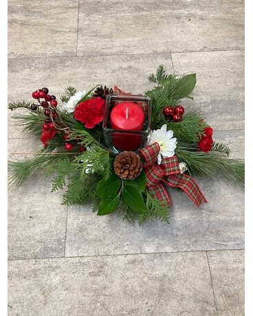 Holiday Glow Flower Arrangement