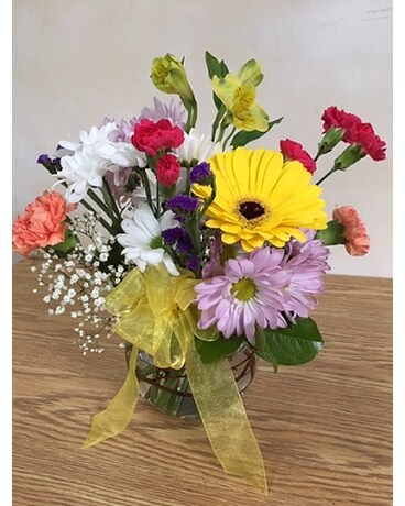 Bowl of Fun Flower Arrangement