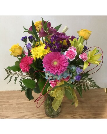 Color Burst Flower Arrangement