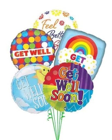Get Well Soon Balloon Bouquet Bouquet