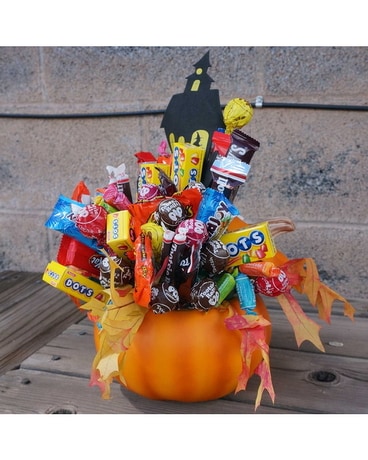 Halloween Candy Bouquet Gift Basket
