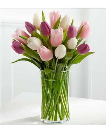 Pastel Tulip Bouquet Flower Arrangement