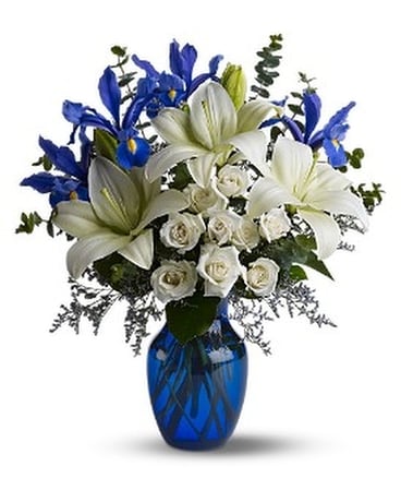 Blue Horizons Flower Arrangement