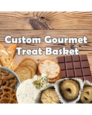 Custom Gourmet Treat Basket Gift Basket