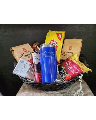 Coffee And Sweets Basket Gift Basket