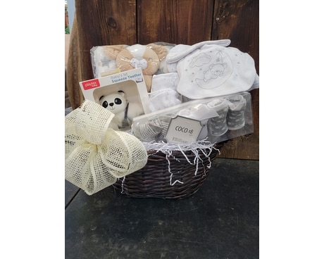 Baby Bear Basket Gift Basket