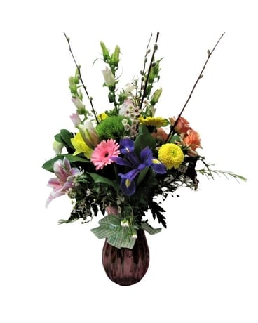 Spring Blooms Vase (HS-809) Flower Arrangement