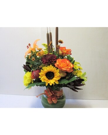 Ultimate Thanksgiving Vase (HS-816) Flower Arrangement
