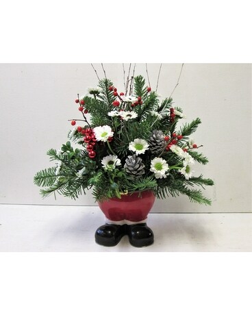 Jolly Santa (HS-817) Flower Arrangement