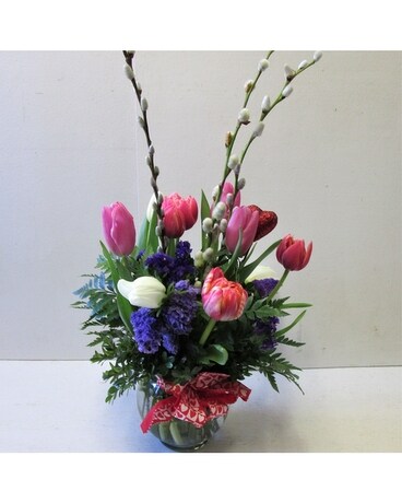Valentine Tulip Bowl (HS-838) Flower Arrangement