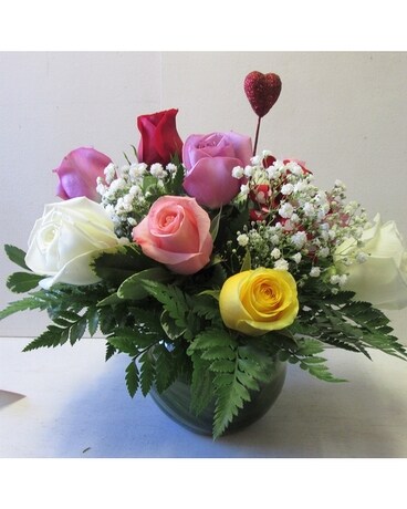 Rose Bowl (HS-841) Flower Arrangement