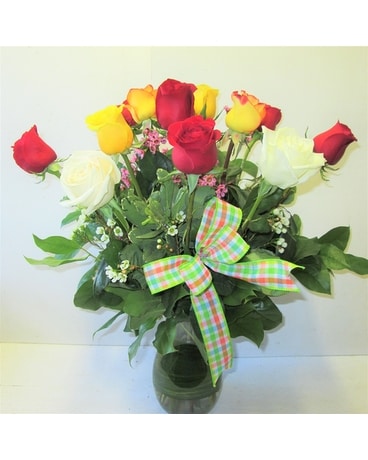 Easter Roses Flower Arrangement