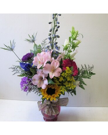 Pastel Regency Vase Flower Arrangement