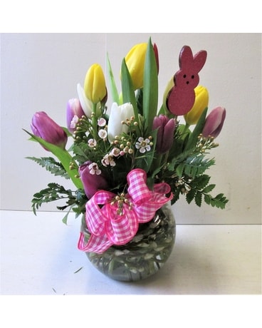 Tulip Bowl (HS-858) Flower Arrangement