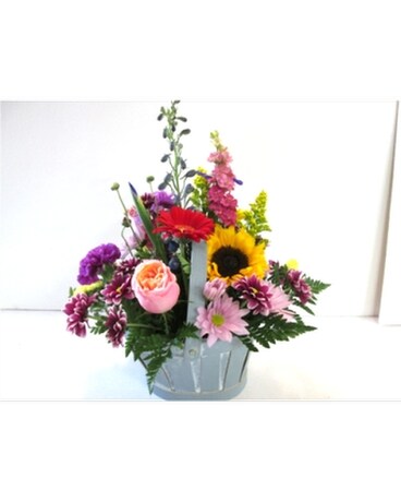 Thanks For All You Do Basket (HS-389) Flower Arrangement
