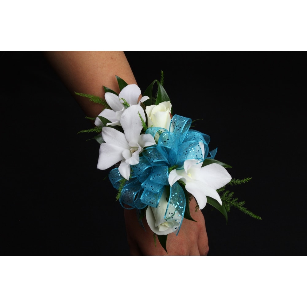 Dendro Orchid and Spray Rose Corsage in Upland CA - Suzann's Flowers