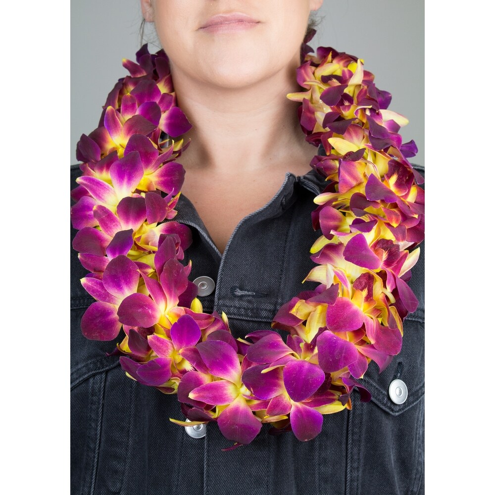 Burgundy Lei in Upland CA - Suzann's Flowers