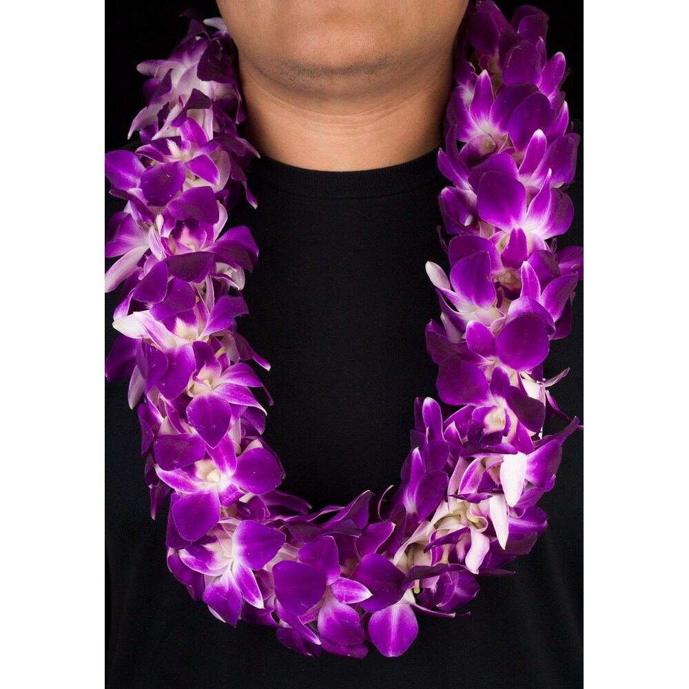 Double Orchid Lei in Upland CA - Suzann's Flowers