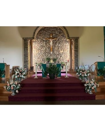 Wedding Ceremony Flower Arrangement