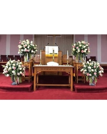 Wedding Ceremony Flower Arrangement