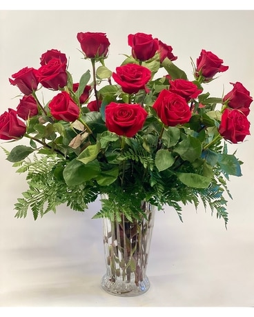 Two Dozen Red Roses Flower Arrangement