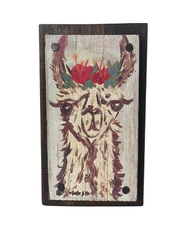 Llama Wood Block Gifts