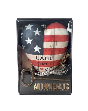 American Pride Ceramic Heart Gifts