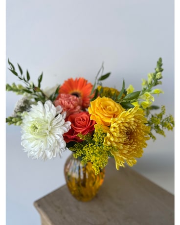 Candy Corn Flower Arrangement