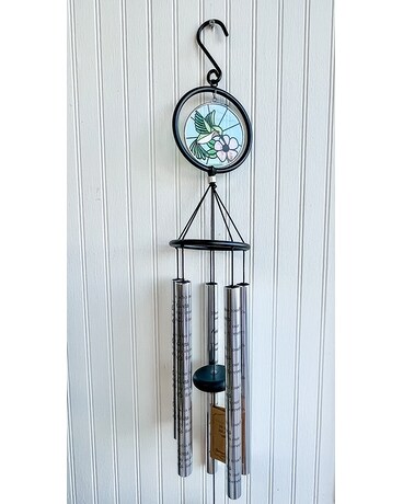 In Our Hearts Stain Glass Wind Chime Gifts