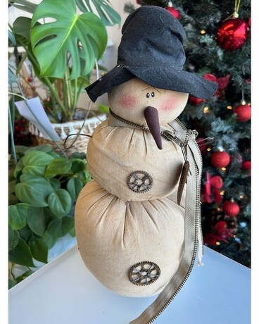 Neutral Plush Snowman Gifts
