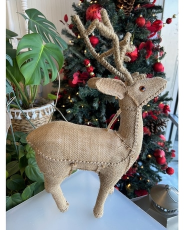 Burlap Reindeer Gifts