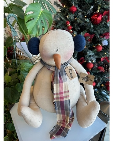 Large Plush Seated Snowman Gifts